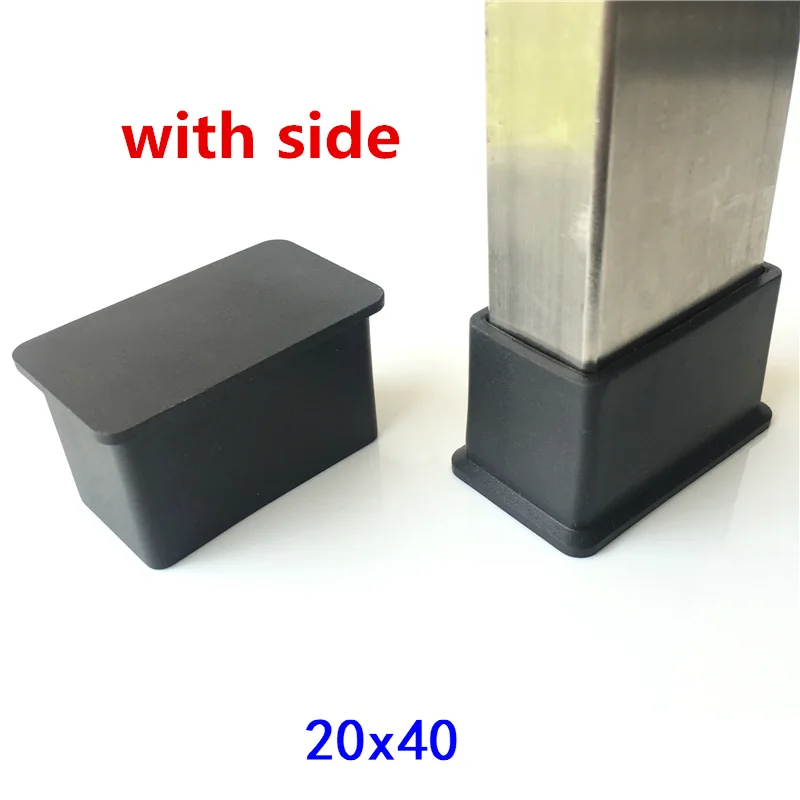 Karet lengan Plug Cap End Cover topi 10x10mm ~ 100x100mm PVC Soft Tape sisi kursi penutup kaki Non-Slip alas kaki tabung bantalan karet