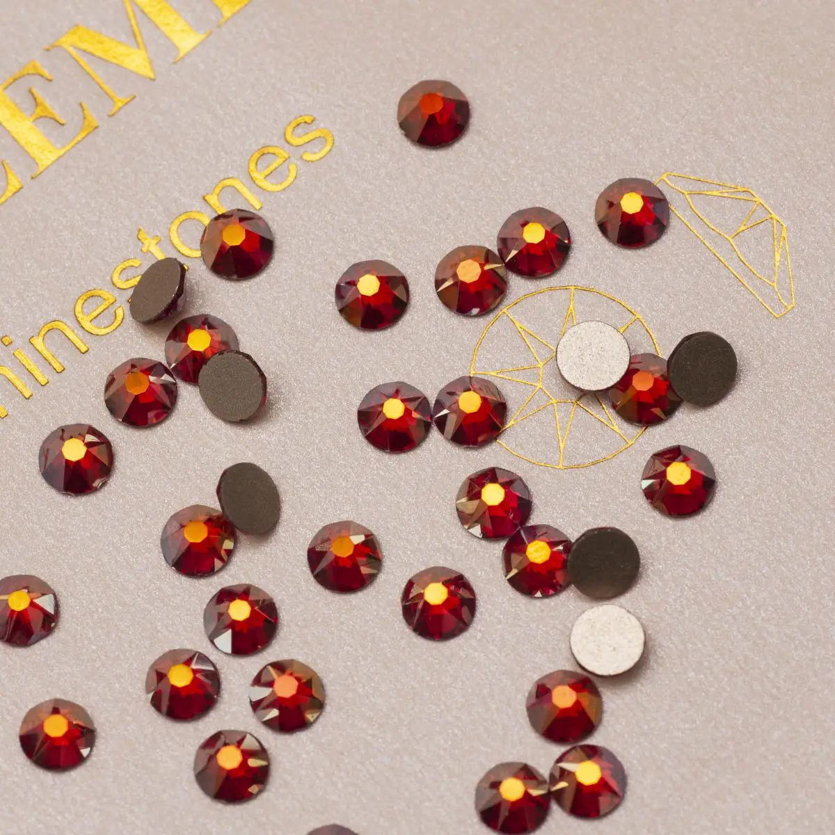 YANRUO 2088 Cold New Element AB Strasssteine, nicht heißklebend, flache Rückseite, SW Gems, zum Aufkleben auf Nägel, Kristalle für Bastelarbeiten – Detail 8