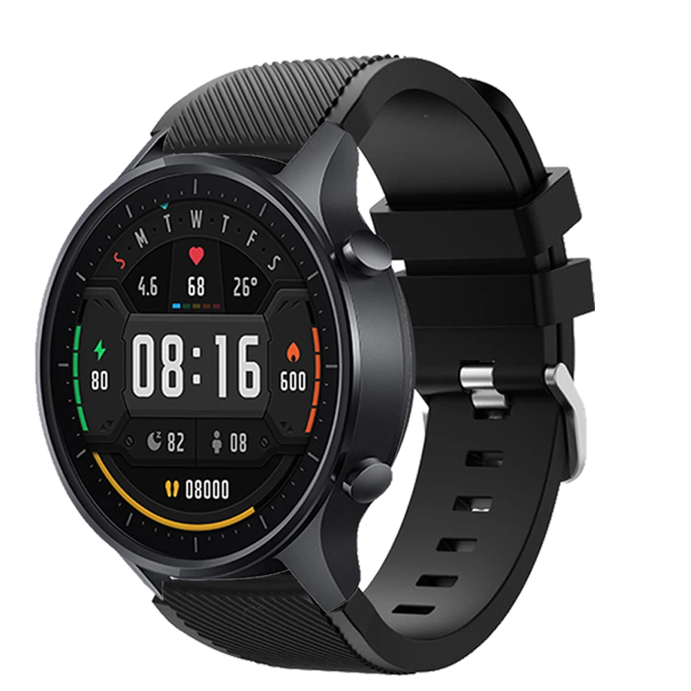 سيليكون حزام الساعات ل شاومي ساعة ذكية اللون الفرقة الملونة الرياضة الذكية سوار معصمه ل شاومي ساعة اللون Correa