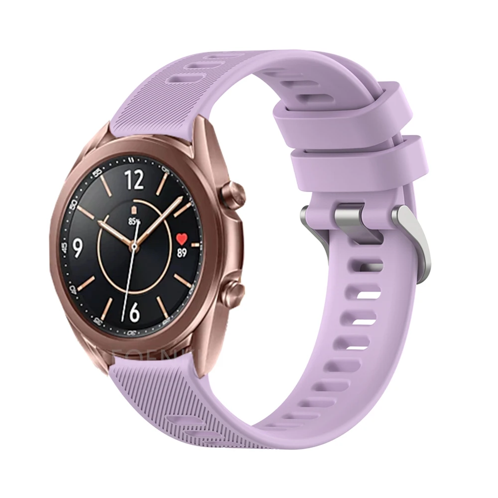Pulsera de silicona para Samsung Galaxy Watch 3, banda deportiva de 41mm/Active 2/42mm, correa de 20mm para Amazfit GTS Bip Lite