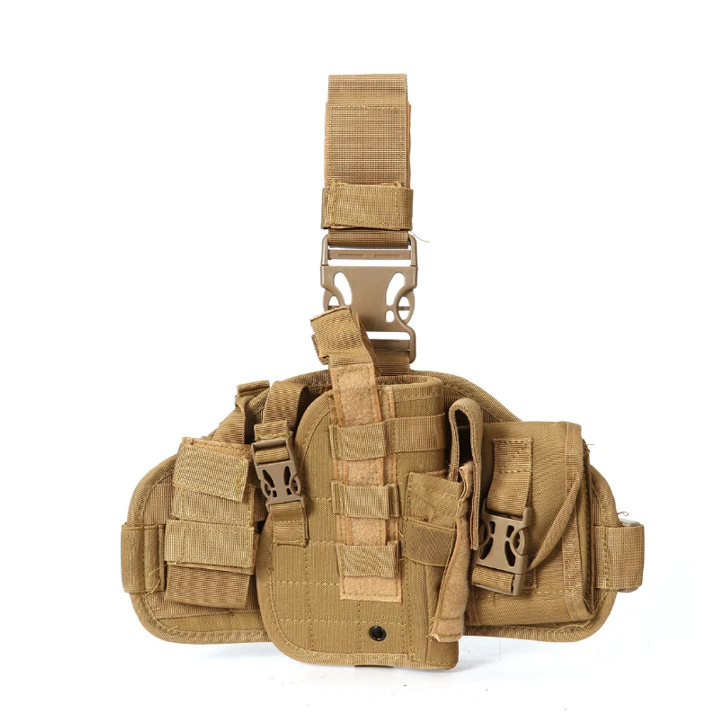 

Hunting Accessories Gun Holder Camouflage War Games Mohr Holster Design Combined Tactical Drop Leg Holster Gun Case Molle Pouch