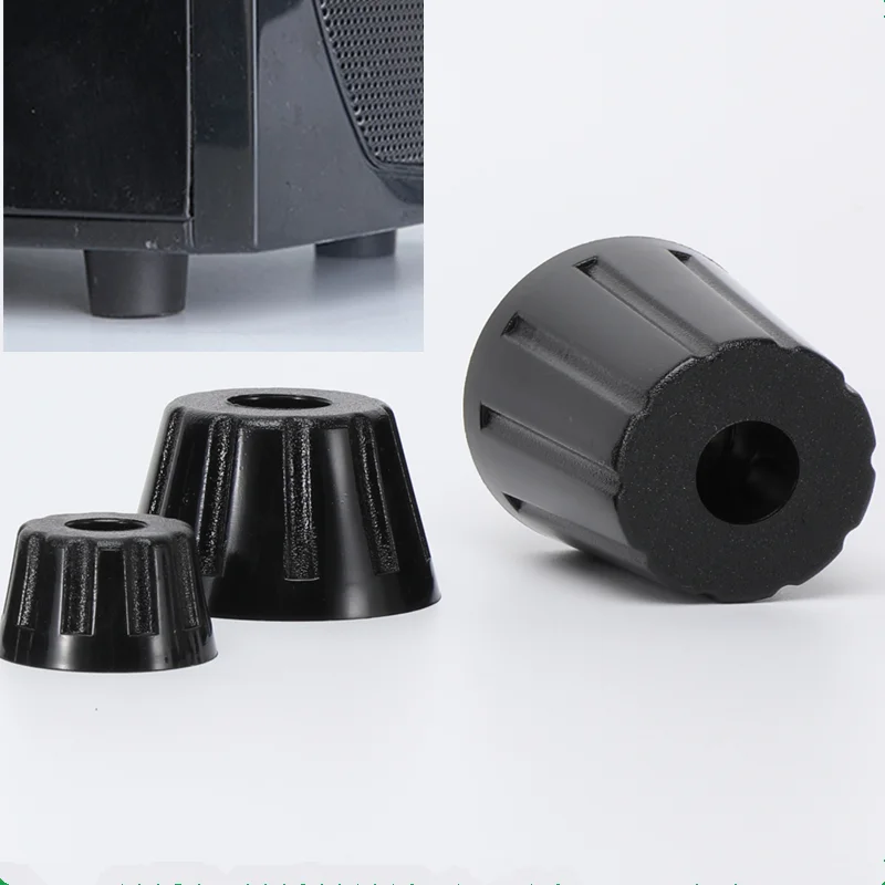 

8pcs Conical rubber furniture legs Speaker Cabinet bed Table Box machine Increased feet shock pad Tile Floor Protectors