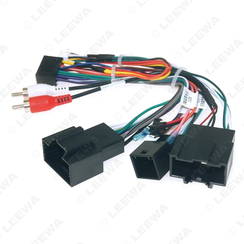 LEEWA Car Audio 16pin Wiring Harness With Canbus Box For Chevrolet Sail 3 Aftermarket Stereo Installation Wire Adapter #CA6640
