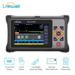 Équipement de testeur de câble Ethernet Pro MINI OTDR, écran tactile de circulation de réflexion à fibre optique, VFL, OLS, OPM, carte rigour, 1310 nm, 1550nm, 22 dB, 20dB