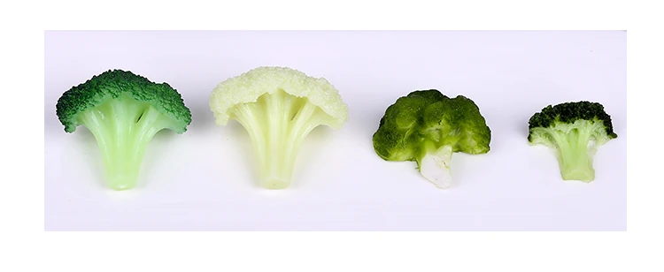 Simulation Gemüse Blumenkohl Gefälschte Brokkoli Künstliche Lebensmittel Modell Lebensechte Mall Probe Dekorative Requisiten 4 teil/los – Detail 7