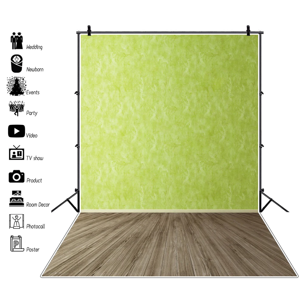 Laeacco Vincy Phông Nền Ma Thuật Trừu Tượng Gradient Đồng Màu Của Tường Họa Tiết Sàn Gỗ Đảng Bé Chân Dung Ảnh Nền