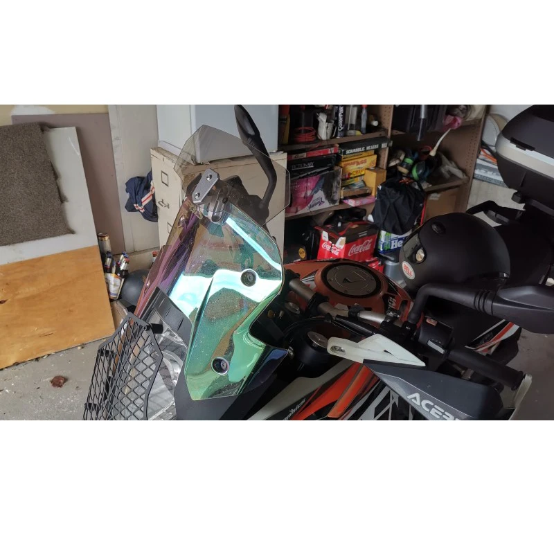 Motorcycle Double Bubble Windshield Windscreen Screen For 2013 2014 2015 2016 2017 2018 KTM 1050 1090 1190 Super Adventure R S view 5