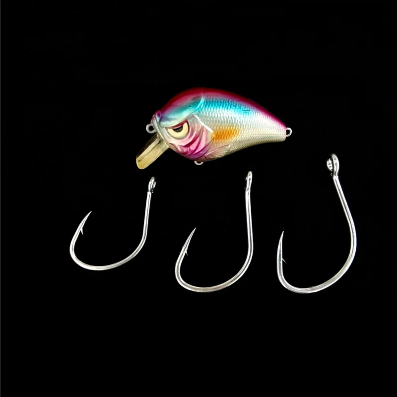 100pcs/lot Fishhook Large Object Matt Silver High Carbon Steel Iron Plate hook Deep Sea Ocean Saltwater Fishing Goods Hook Pesca