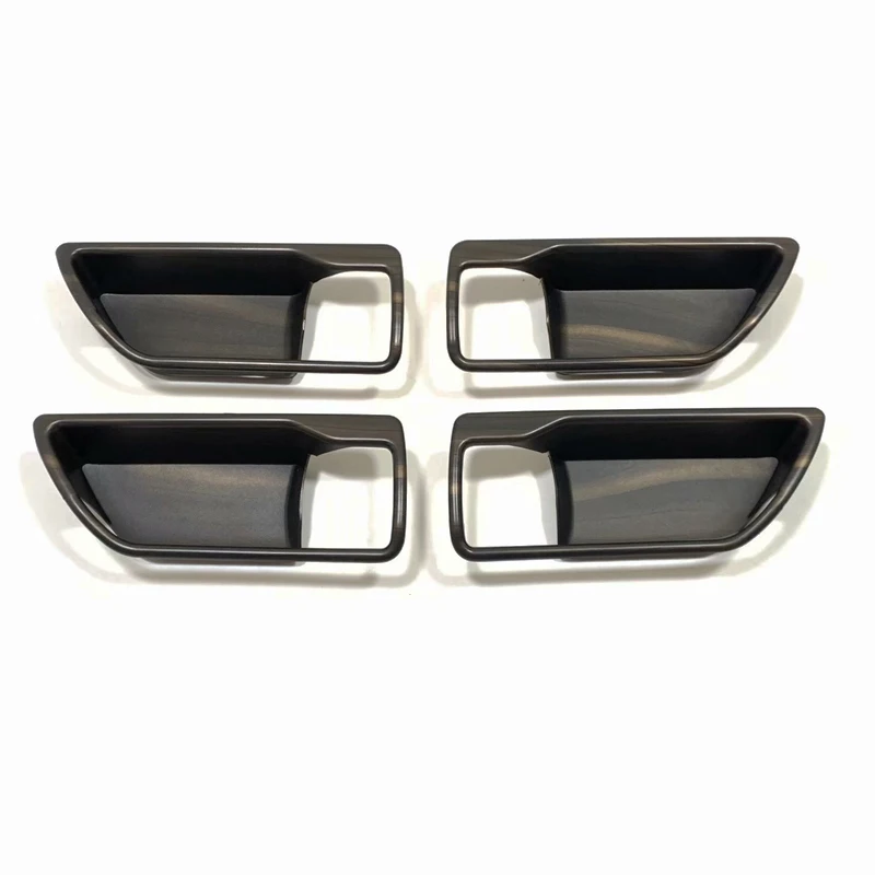 Door Handle Bowl Trim ABS Carbon For Toyota Highlander Kluger 2020 2021 2022 Car Door Interior Handle Bowl Protector Cover Trim