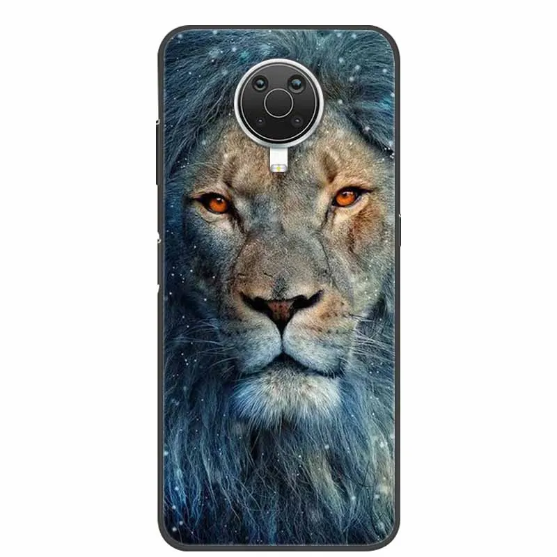 For Nokia G20 G10 Case Wolf Lion Black Silicon Soft Back Cover Case For Nokia G50 X20 X10 G10 G20 Phone Case Cover G 20 10 Funda