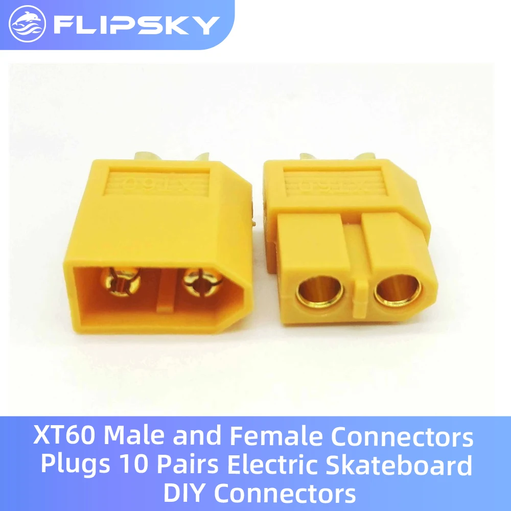 XT60 Male and Female Connectors Plugs 10 Pairs Electric Skateboard DIY Connectors