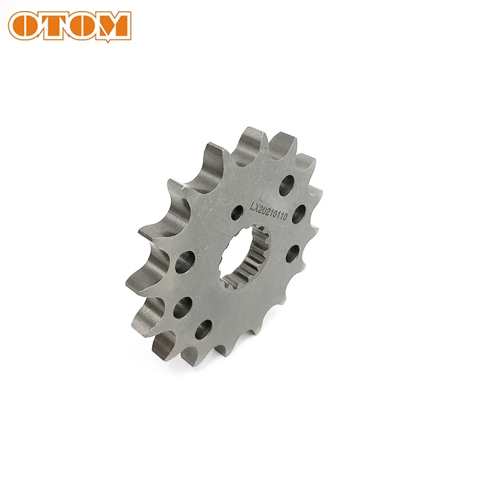 OTOM Motorcycle 428-16T Front Sprocket Transmission Gear Chain Wheel For YAMAHA DT230 MT250 Off-Road Motocross Parts Dirt Bikes