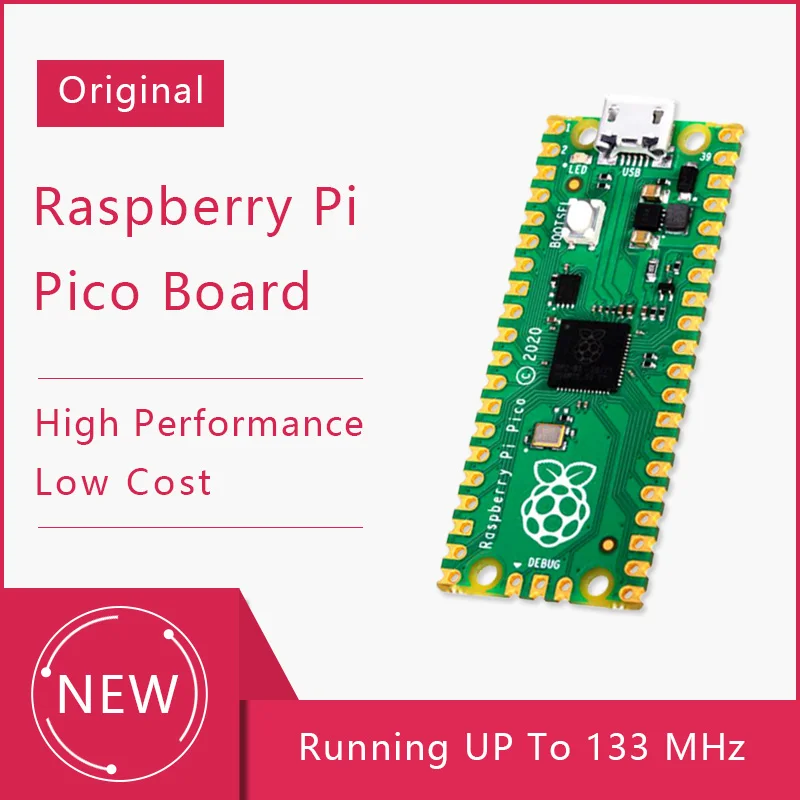 

Raspberry Pi Pico a Tiny, Fast, And Versatile Board Built Using RP2040 Dual-Core Arm Cortex-M0+ Processor With 264KB RAM