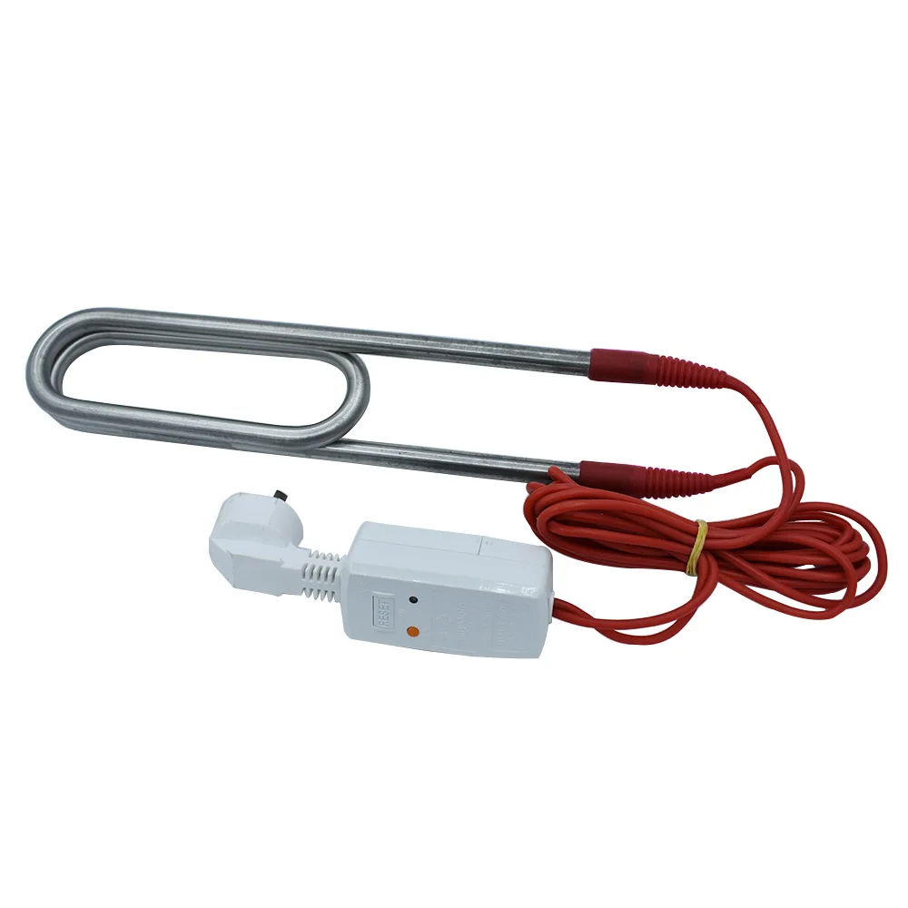 Double-U Swimming Pool Heater Water Heating Tube 2.5KW/3KW With Leak Proof Plug Stainless Steel Hight-Power Immersion Heater