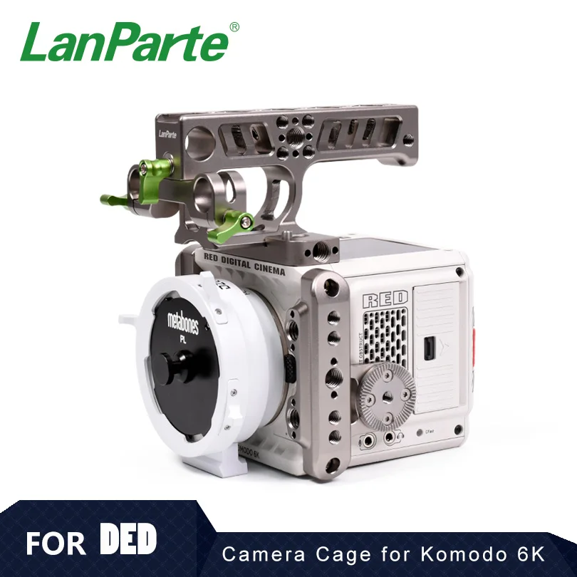 

Lanparte Camera Cage for RED Komodo 6K with Slidable Top Handle Accessories