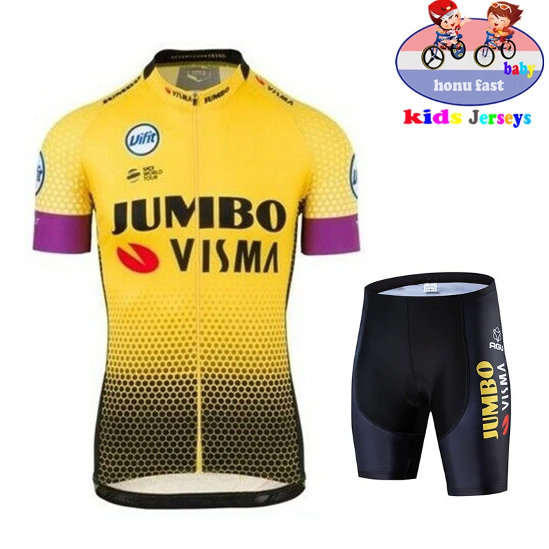 2022 Kids Cycling Clothing Short Sleeve Summer Bike Jersey Set for Boys MTB Bicycle Children Wear Cycling Kit Maillot Ciclismo