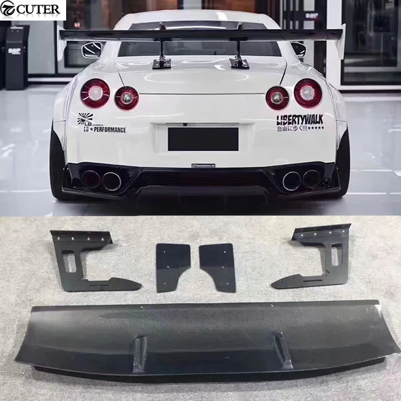 Gtr R35 LB Style Auto Racing Carbon Fiber CF Rear Wing Spoiler for Nissan R35 Gt-r Gtr Lb Performance 09-15