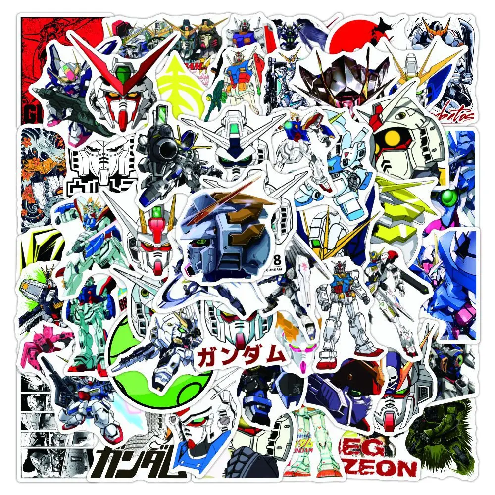 10/30/50/100PCS Anime GUNDAM Cartoon Stickers DIY Motorcycle Luggage Guitar Skateboard Cool Graffiti Classic Kid Sticker Decal