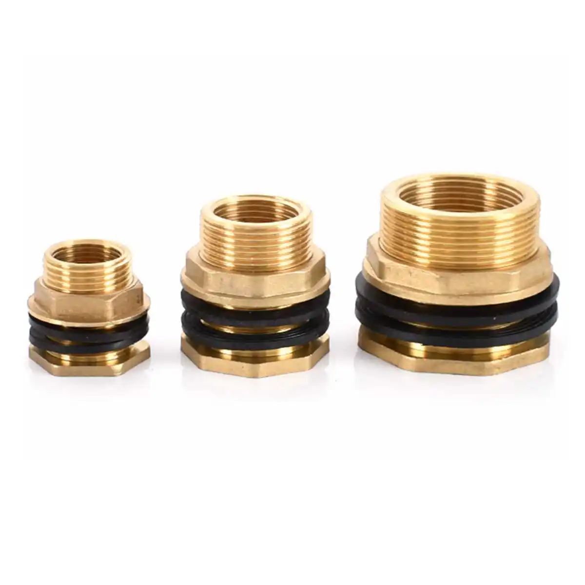 

1/2" 3/4" 1" 1-1/4" 1-1/2" 2" BSP Male-Female Brass Swivel Fitting Nut Water Tank Connector Water Tower Aquarium