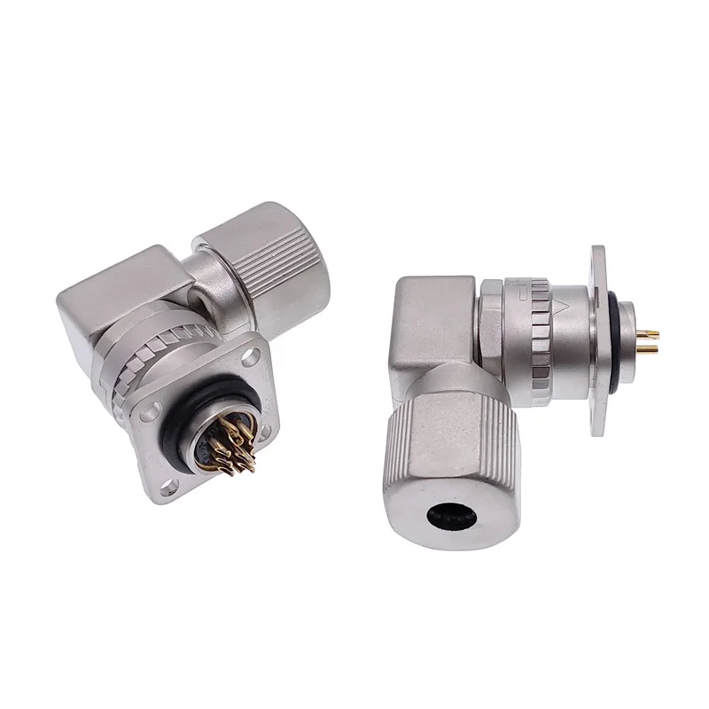 1Pcs Servo Motor Connector CM10 10pin Angle Straight 2 Core Servo Encoder Socket DDK Metal Connectors