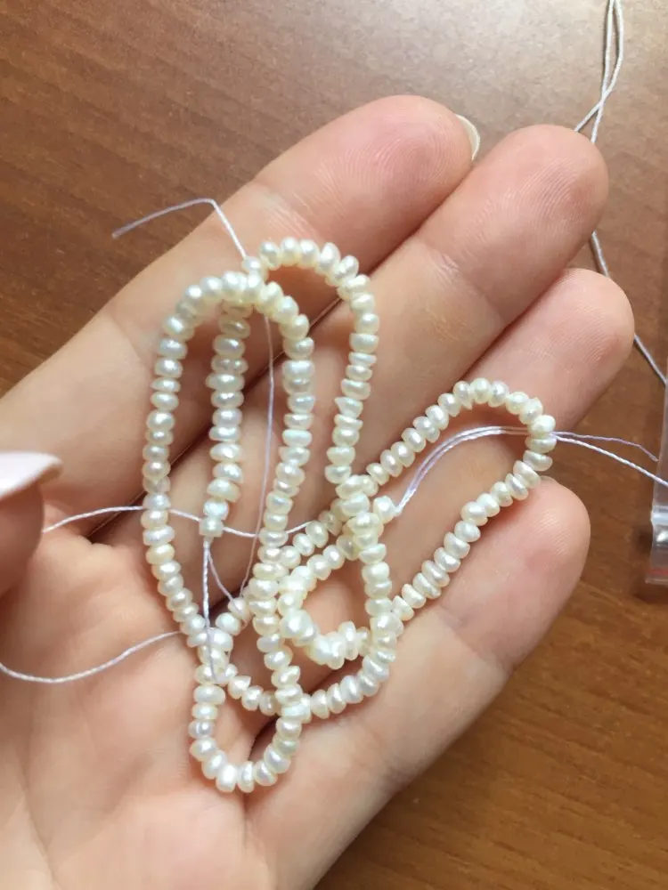 High Quality 2-3mm 100% Natural Freshwater Pearl Beads White Baroque Pearl Loose Beads For DIY Necklace Bracelat Jewelry Making