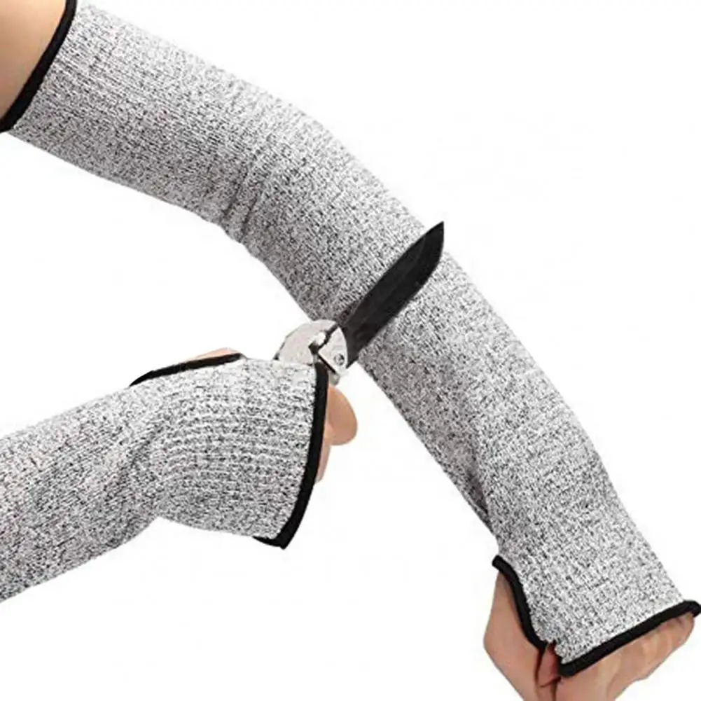 Work Anti-cut Sleeve Wear-resistant Sleeve Open Finger Style Arm Protection Cover Industrial Outdoor Sleeve Sun protection