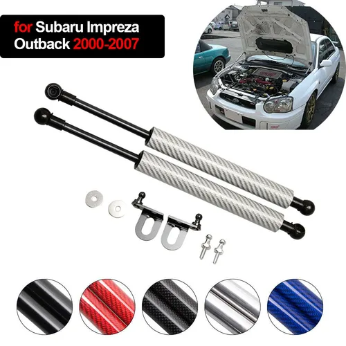 Soporte de elevación de capó para Subaru Impreza GD Outback Sedan 2000-2007 Saab 9-2X modificar capó delantero puntales de Gas varilla de apoyo pistón de choque