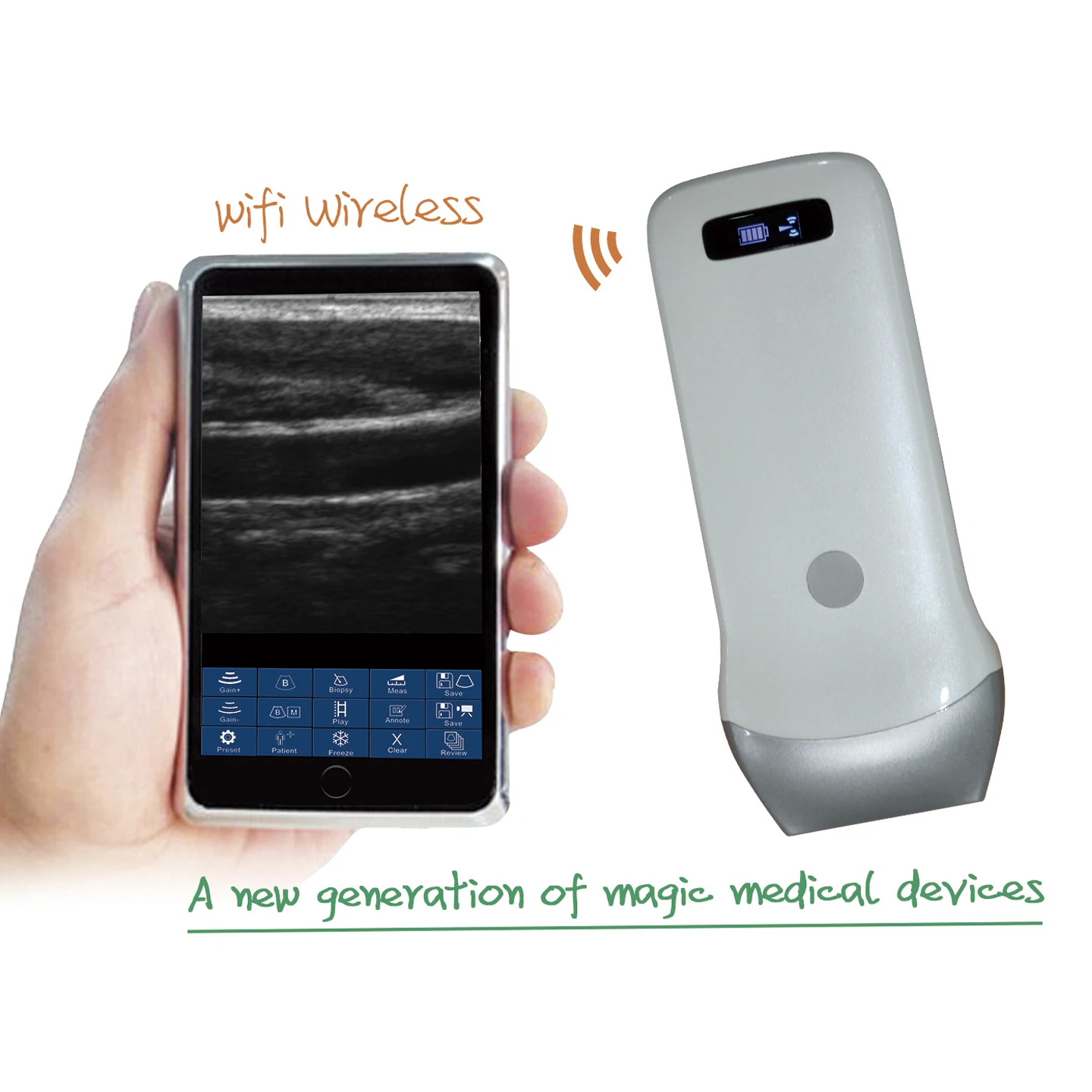 Chihuahua Dog Ultrasound Corgi Digital Portable Wireless Probe Pet Scanner Linear Probe WIFI Android/IOS Windows Dog Hospital