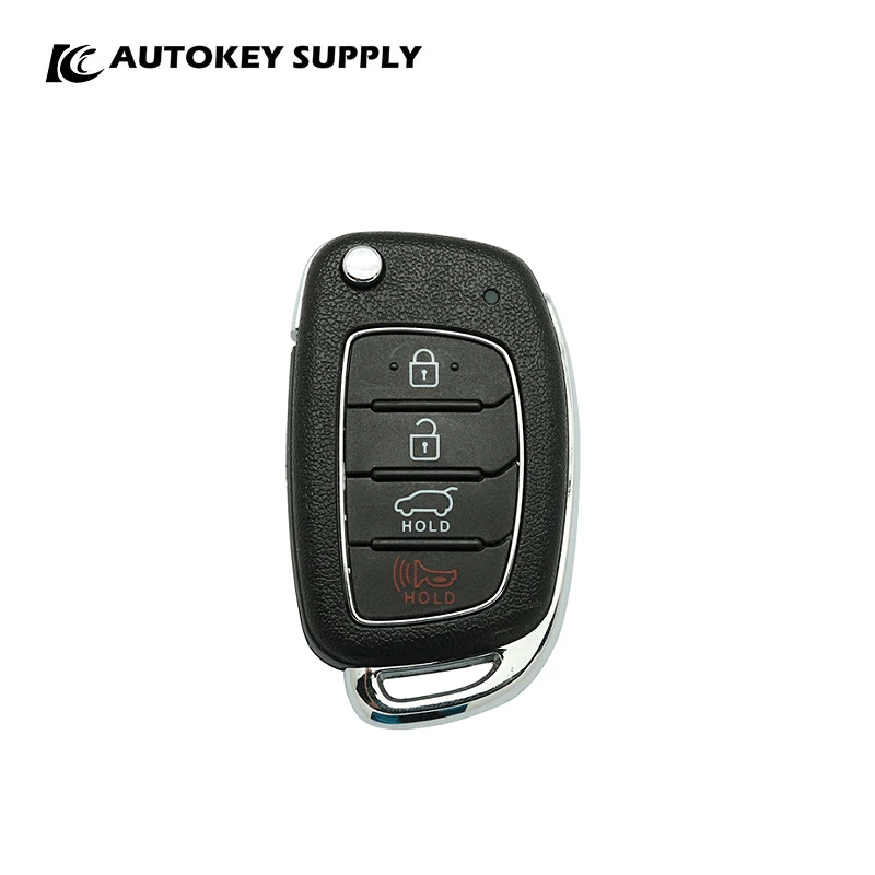 For Hyundai 3+1 Button Flip Key Shell  Autokeysupply AKHKF137