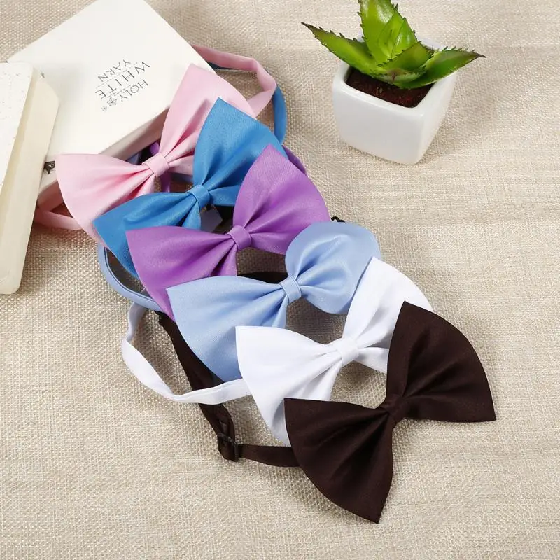 300-50Pcs Wholesale Pet Dog Puppy Necktie Bow Tie Random Color Cute Bowknot Pet Cat Collar Grooming Pet Accessories