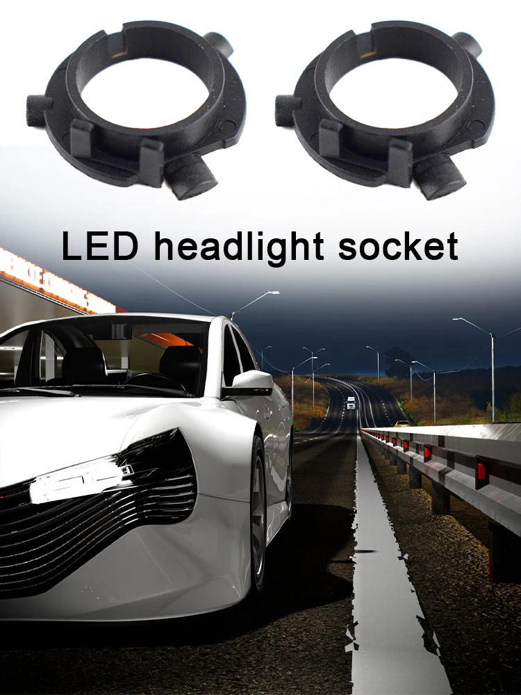 LED H7 Adapter Base For Hyundai Veloster I30 Low Beam LED H7 Bulb Holder For KIA K4 K5 Sorento LED Headlight Socket Accessories