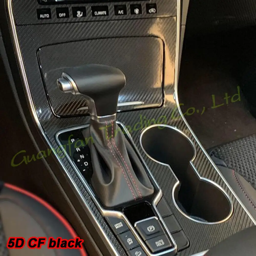 

Внутренняя отделка автомобиля из углеродного волокна для Kia KX5 2019 3D/5D, интерьерная наклейка, декоративный аксессуар