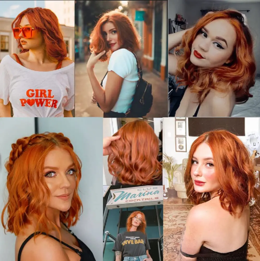 Highlight Orange Perücke Echthaar Bob Perücke 13x5x2 T Teil Spitze Perücke brasilianische kurze Bob HD Spitze Perücke für schwarze Frauen vorgezupftes Haar