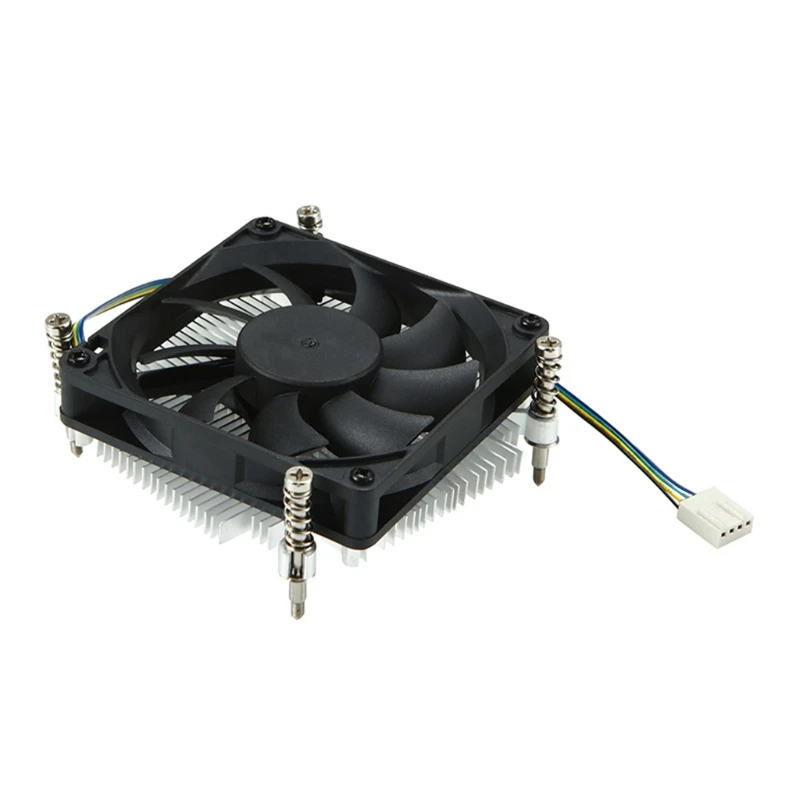 2023 New CPU Cooler Silent PWM Fan Radiator Cooling Fan 27mm Low Profile CPU Cooler for ITX Case A4 Slim Chassis LGA115x