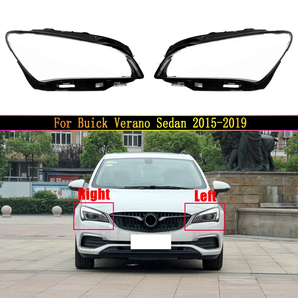 

Car Front Headlight Glass Shell Lamp Shade Headlamp Caps Lens Cover For Buick Verano Sedan 2015 2016 2017 2018 2019