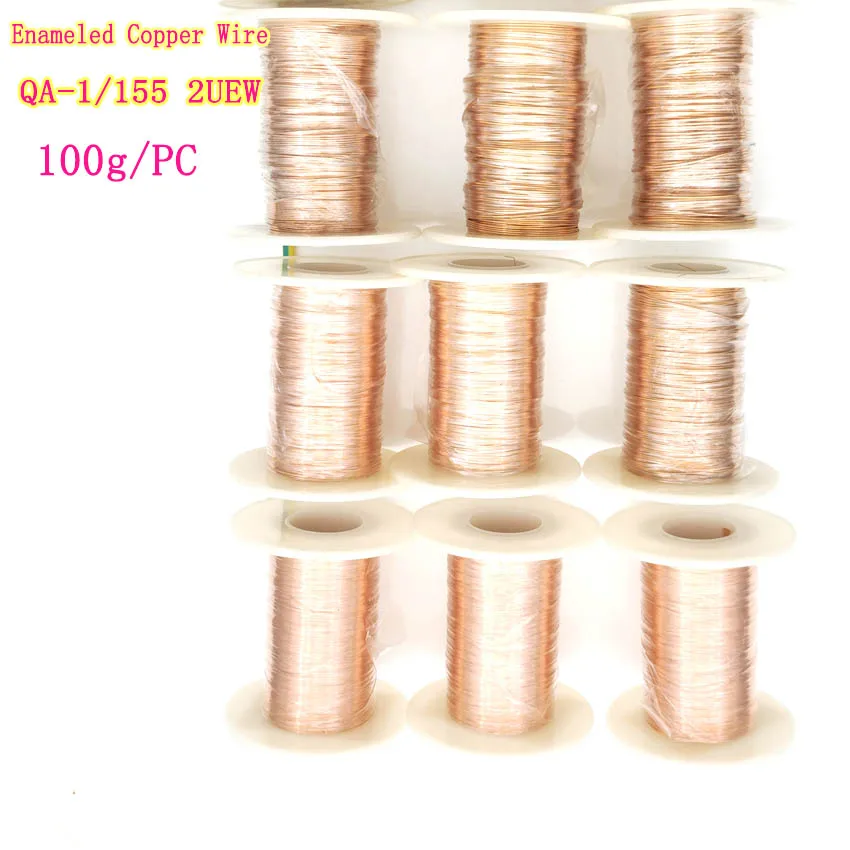 0.12mm 0.25mm 0.5mm 1mm 1.25mm Copper Wire Magnet Wire Enameled Copper Winding Wire Coil Copper Wire Winding Wire Weight 100g