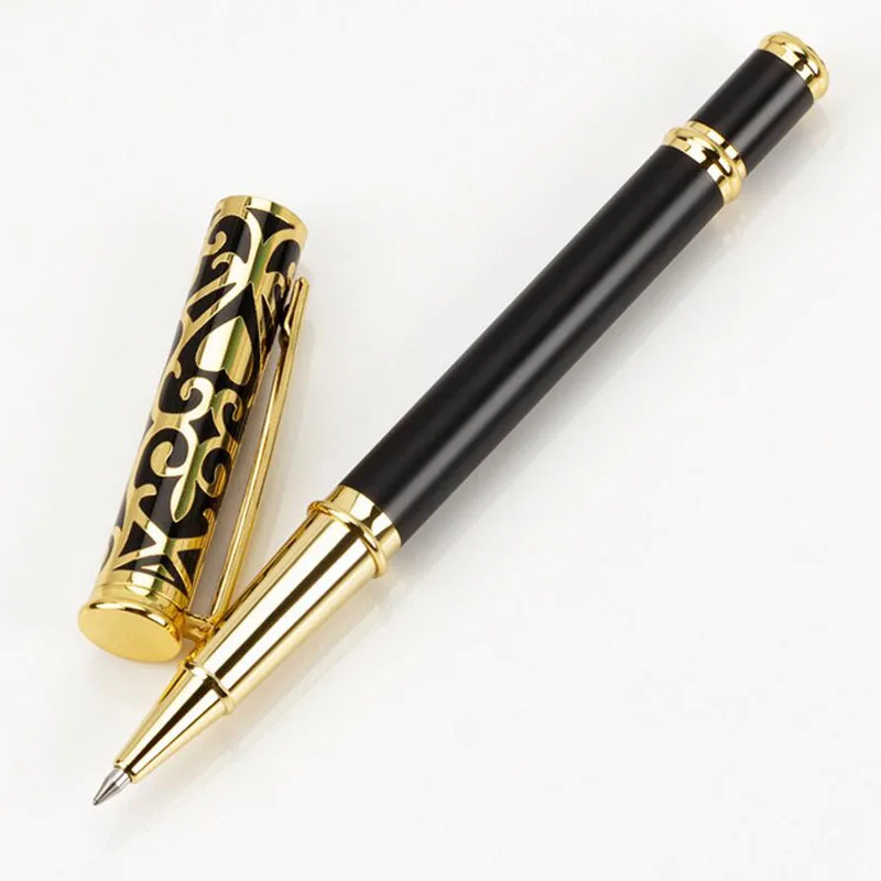 Classic Design Full Metal Brass Copper Roller Ballpoint Pen Business Men Gift Writing Pen Buy 2 Send Gift