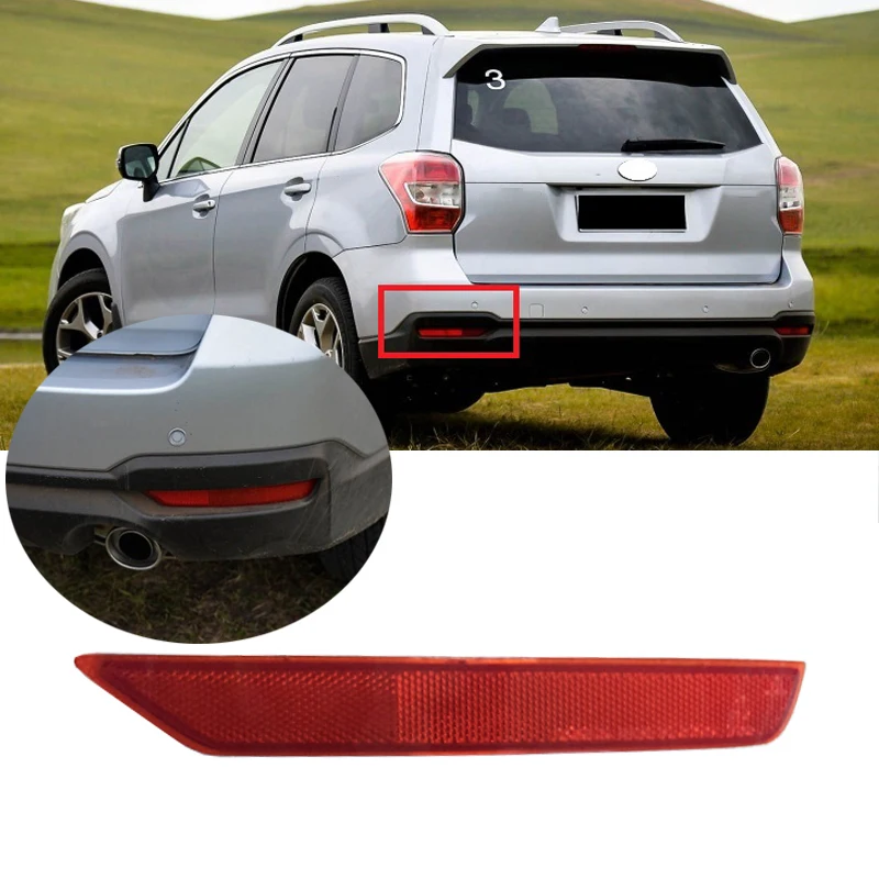 Yasong Rear Brake Light For SUBARU FORESTER 2009-2016 Rear Bumper Reflector Light Rear Fog Lamp Foglight Without Bulb