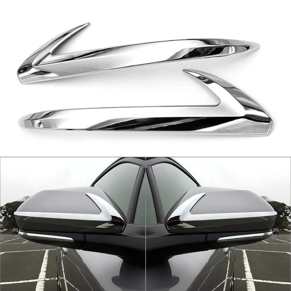 Chrome ABS Car Styling Rearview Side Mirror Strip Garnish Trim Cover Decoration For Toyota C-HR CHR 2017 RHD 1Pair