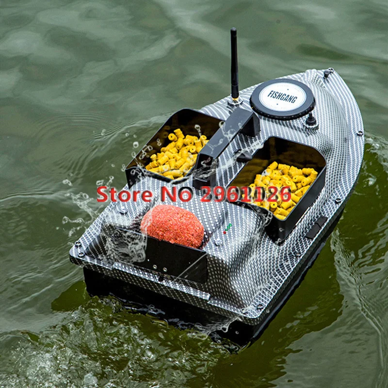 GPS Return Cruise RC Fishing Bait Boat 3Hopper Fixed Point Nesting 16 Point Locate Dual Position 3 Hopper Sonar Fish Boat VS V18