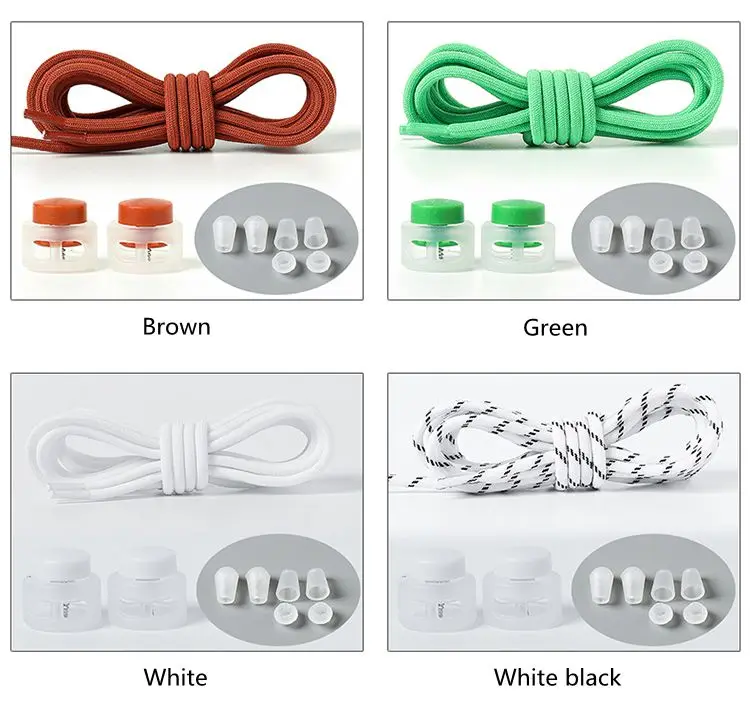 Elastische, runde Schnürsenkel mit Verschluss für Kindersneaker, Schnürsenkel ohne Binden, Schnürsenkel für Kinder und Erwachsene, Schuhbänder. – Detail 16