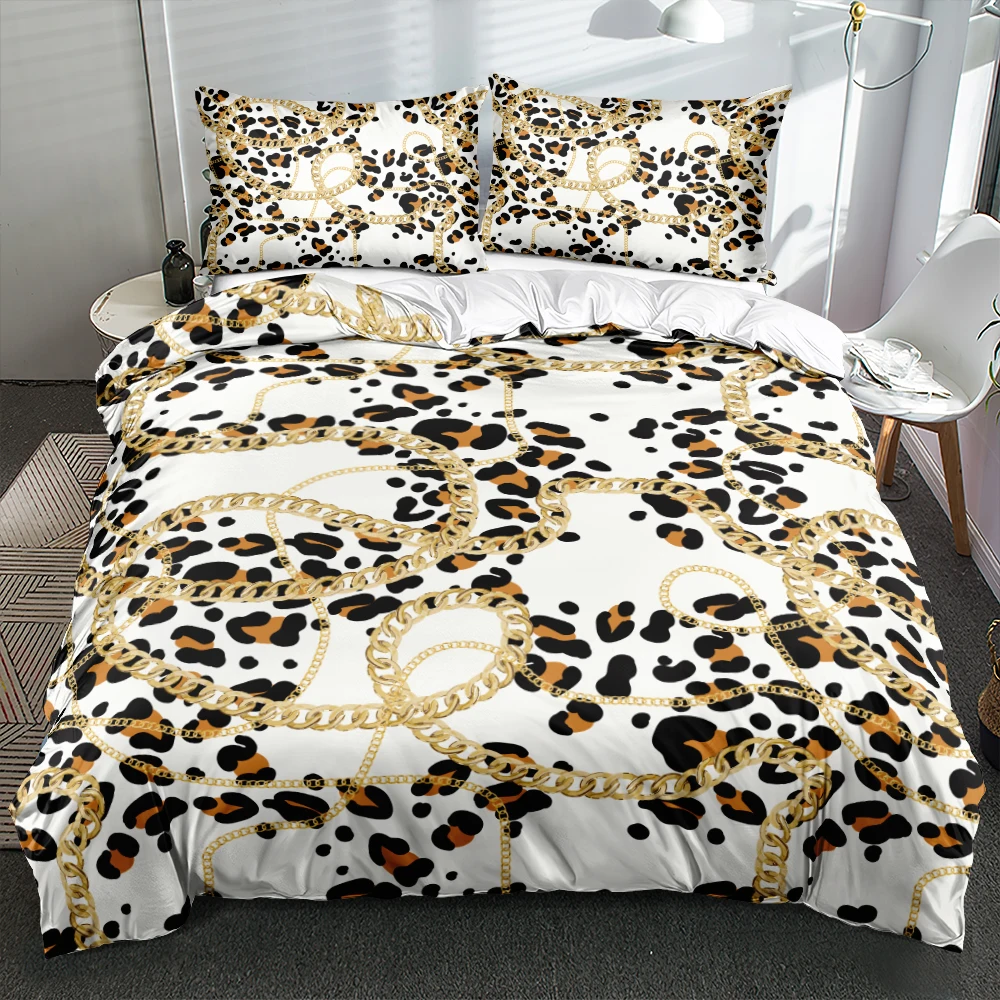 3D Luxury Golden Lock Bedding Set Custom Design Blanket/Quilt Cover Set Twin Queen King Size 265x230cm Bedding Set Home Textile