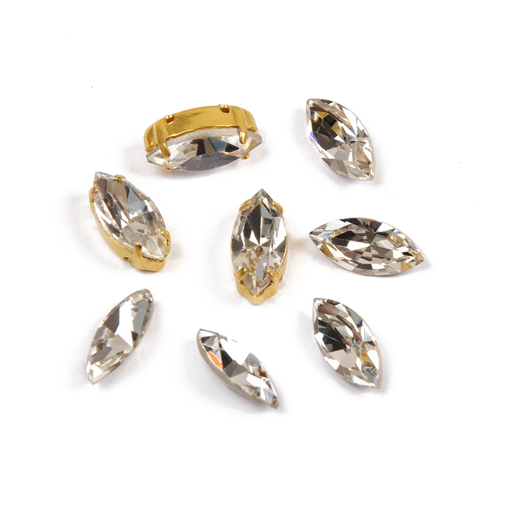 CTPA3bI Navette wszystkie rozmiary Super przejrzysta szycia Rhinestone Pointback oczy konia luźne kamienie dla kobiet dżinsy taniec dekoracji sukni