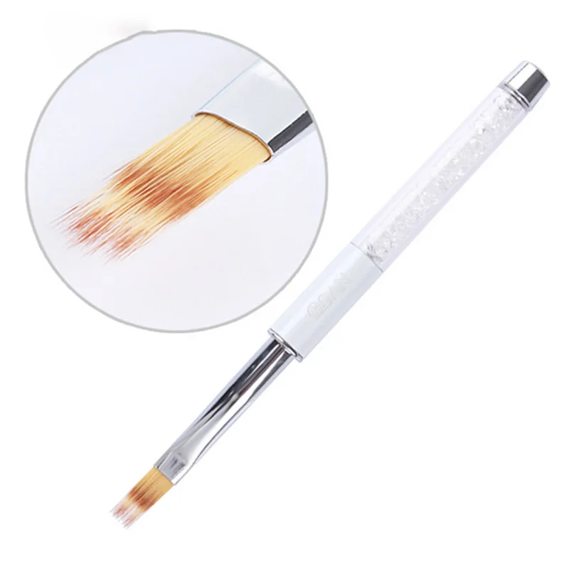 

Nail Art Painting Brush UV Gel Polish Gradient Rhinestone Crystal Handle Acrylic Nail Gradient Drawing Pen Polish Nail Art Brush