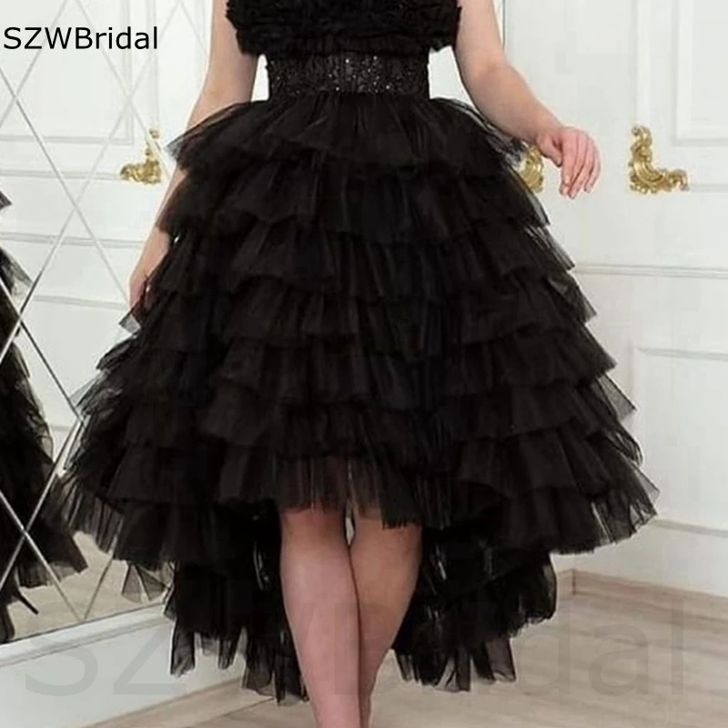 Custom made Tulle Short Prom dress 2025 Back Long Robe de soirée femme Sexy Prom dresses Robes de cocktail