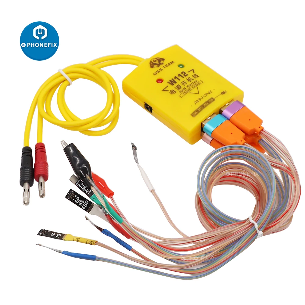 

W112 Phone Service DC Power Supply Current Testing Cable For iPhone 5 - 12 Pro Max Power Cable Motherboard Activation Boot Line