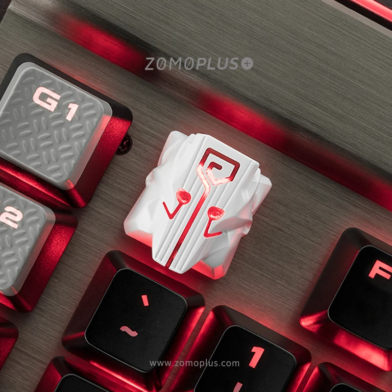 "DOTA2 Juggernaut Theme Mechanical Keycaps - Aluminum Alloy, Original Design, MX Axis, Gaming Keyboard Accessory for PC"