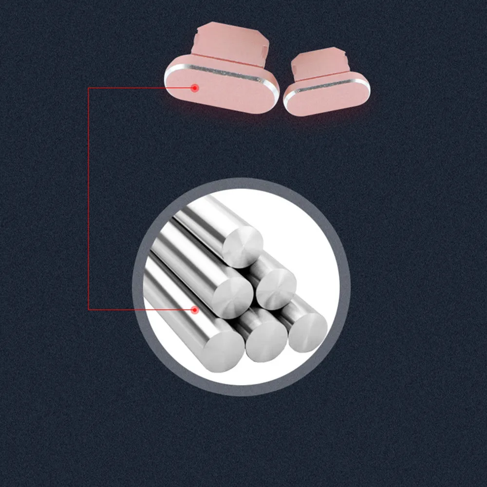 โลหะที่มีสีสัน Micro USB 3.5มม.แจ็คปลั๊กป้องกันฝุ่น Charger Dock ปลั๊กเสียบสำหรับโทรศัพท์มือถือ Android โทรศัพท์อุปกรณ์เสริม