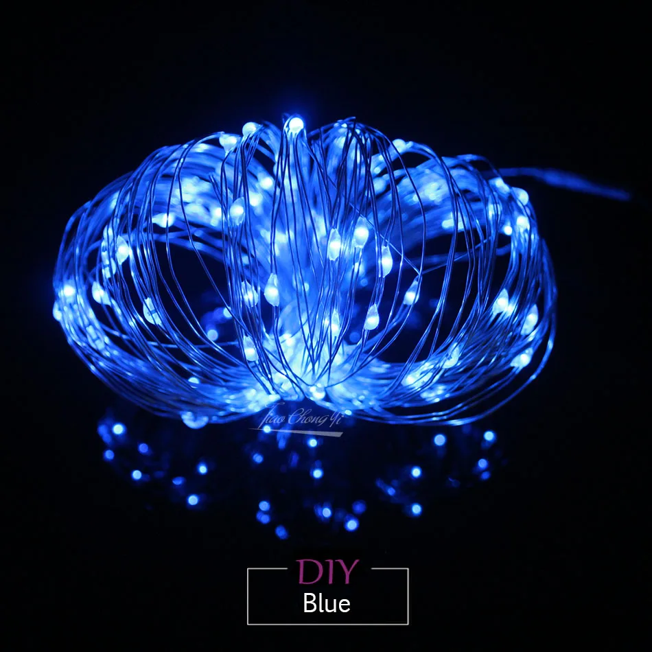 2/5/10M USB LED String Lights Copper Silver Wire Garland Light Waterproof Fairy Lights For Christmas Wedding Party Decoration