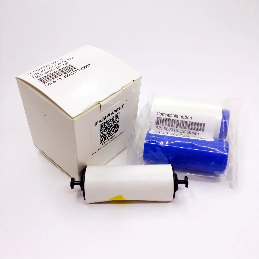 

800015-UV Red Invisiable Ribbon 1000prints Compatible Zebra Javelin Card Printer P310 P330i P430i J310 J330i J420i